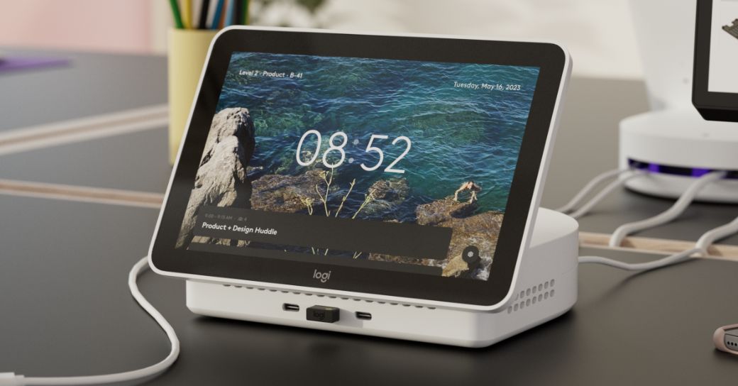 Logitech Desk Monitor Logitech Dock Flex: Desk Booking Simplified for Hybrid Teams