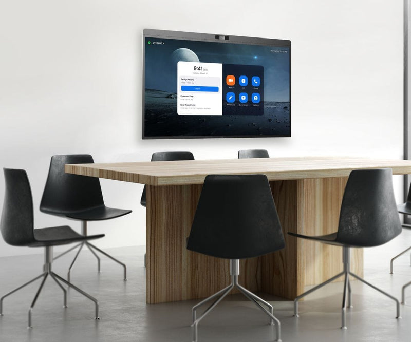 Minimalist Conference Room with DTEN D7X Display – Ideal for Collaborative Meetings