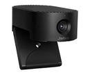 High-quality image of the Jabra Panacast 20 video camera featuring a sleek black design and 4K AI-enhanced lens for seamless video conferencing.