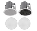 Dual Ceiling Microphone Arrays with Grilles and Mounting Assembly