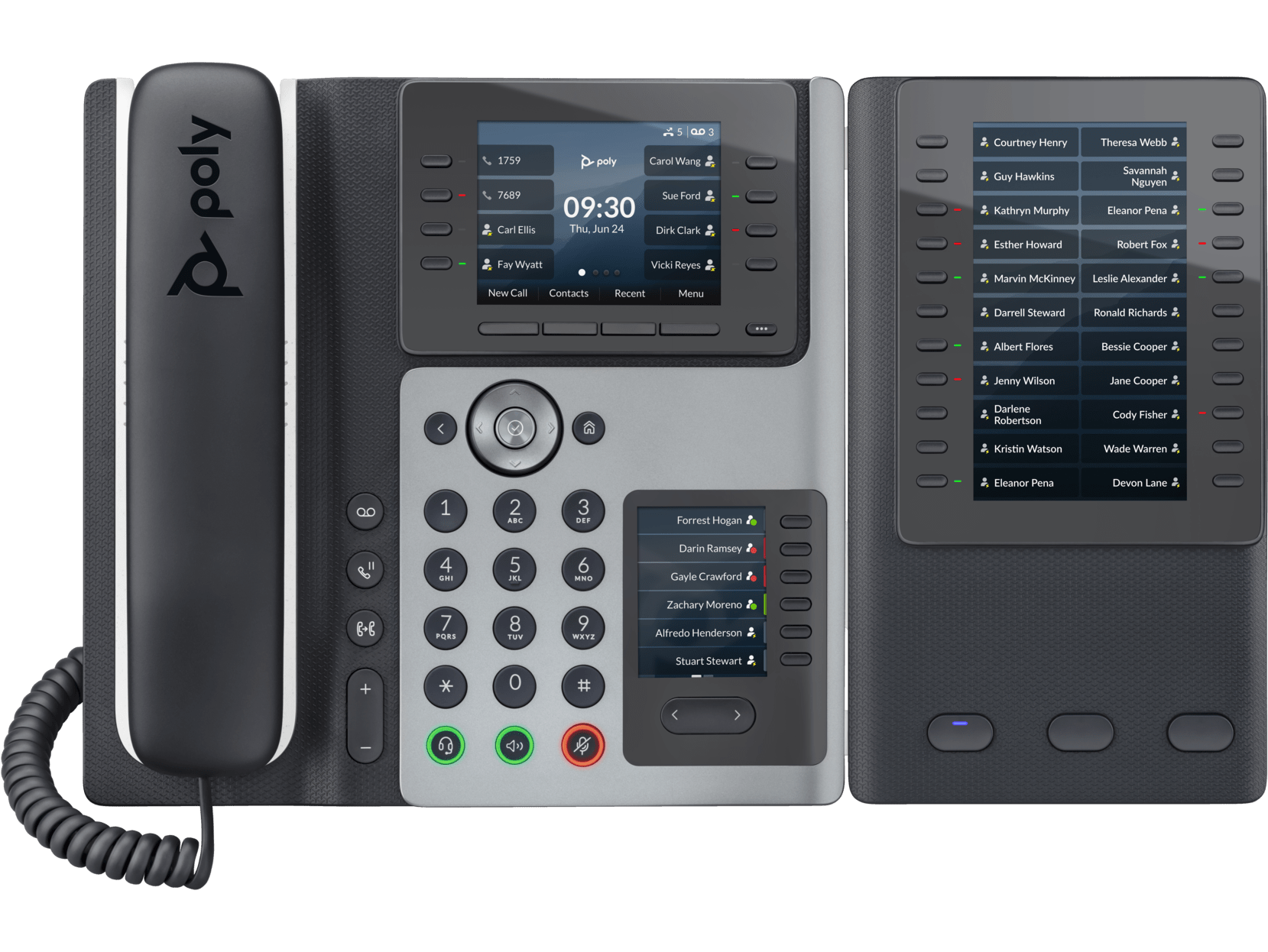 Poly Edge E450 IP Phone and PoE- Enabled